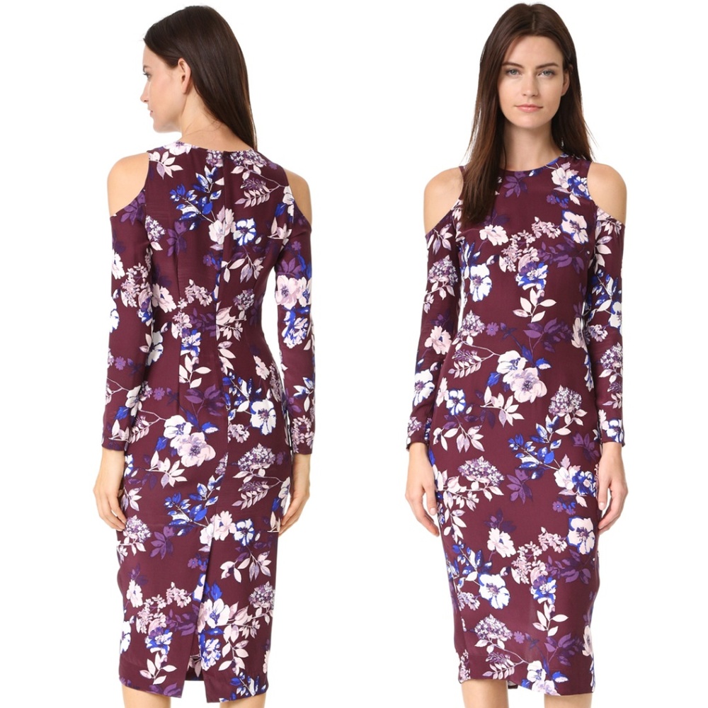 PIAMITA Josephine Silk Midi Dress NWT Medium